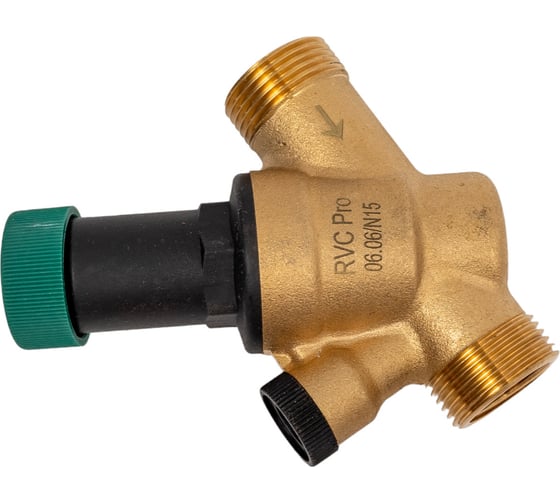 Изображение товара Редуктор давления Rvc 1/2 г (3/4 ш), настройка 1-6 Bar, с выходом под манометр 11915