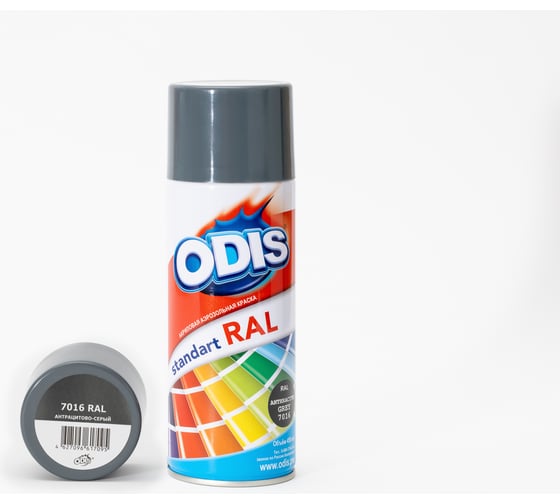 Изображение товара Краска-спрей ODIS standart RAL антрацитово-серый 0.45 л 7016ral