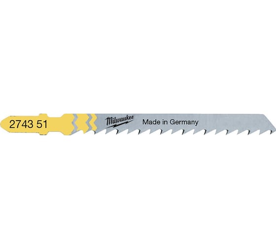 Изображение товара Полотно по дереву T101D (5 шт; 75 мм) для лобзика Milwaukee 4932274351