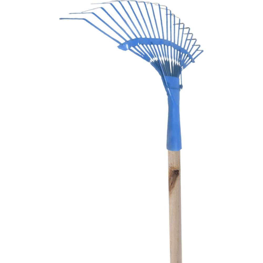 Изображение товара Веерные пластинчатые грабли 20 зубов сталь 1,5 м черенок