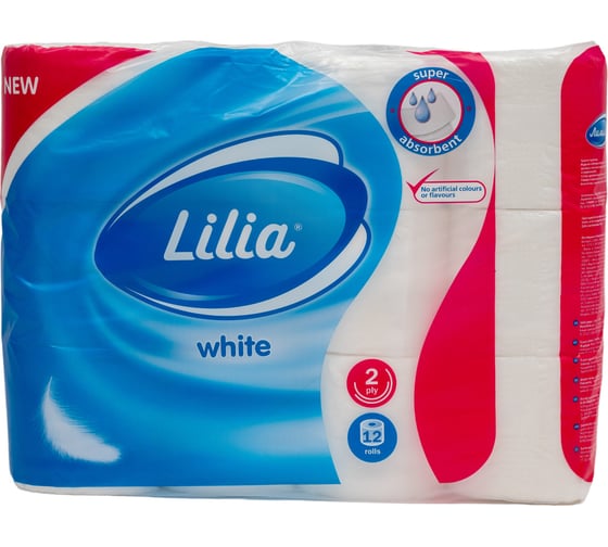 Изображение товара Туалетная бумага Лилия 2слоя 12рулонов 5407 232871