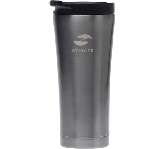 Изображение товара Термокружка Stinger 0.45 л, черная, глянцевая HY-VF143 Black