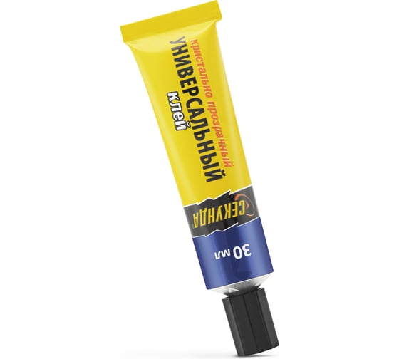 Изображение товара Универсальный клей Секунда 30 мл, кристально-прозрачный 403-232