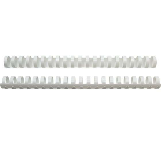 Изображение товара Пластиковые пружины для переплета SILWERHOF d 32 мм 241-280 листов A4 белый 50 шт 1549880