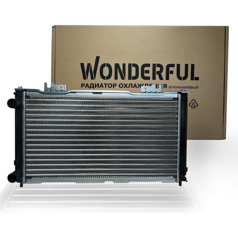 Радиатор охлаждения для а/м ВАЗ 2170 Приора WONDERFUL радиатор отопителя калина приора panasonic lada 2170 8101060 luzar lrh 01182b