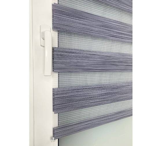 Изображение товара Миниролло Эскар меланж серый, день-ночь, 90x170 см 80060090170