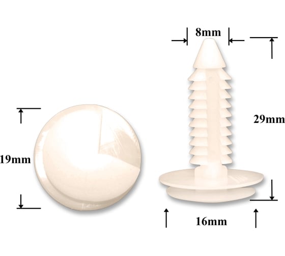 Изображение товара Автокрепеж для Chevrolet Chrysler Daewoo Ford GM Opel 10 шт 363137 КрепАвто 0237