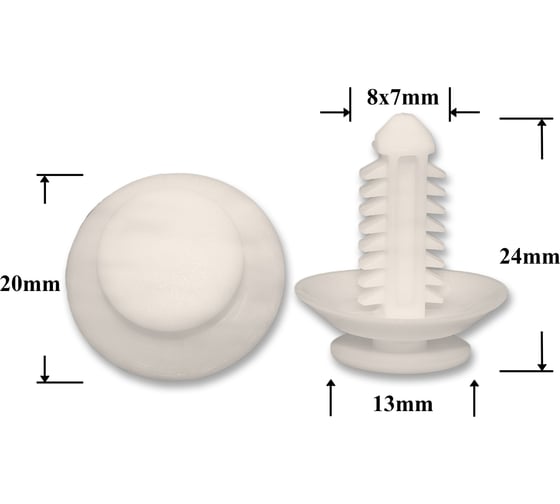 Изображение товара Автокрепеж для Ford 10 шт N805155S, N802900 КрепАвто 0177
