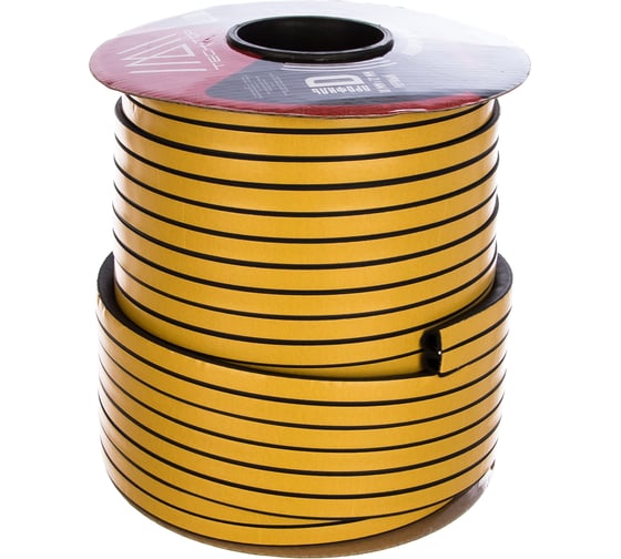 Изображение товара Промышленный уплотнитель (черный, D 10х12 мм, бухта 50 м) TECH-TOP 025-0001 53931