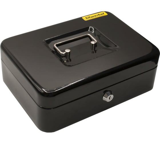Изображение товара Ящик для денег SILWERHOF 90x250x180 черный, сталь 1.17 кг 1873395