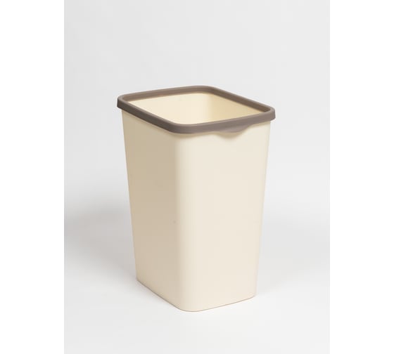 Изображение товара Ведро для мусора Violet Tandem с фиксатором 20л слон.кость/шоколад 842226