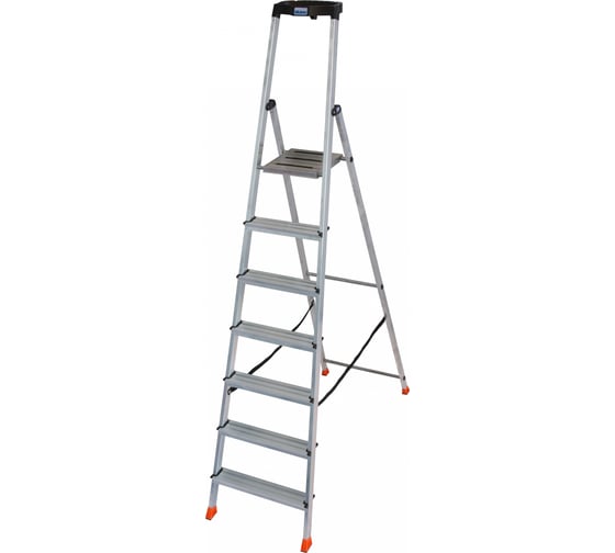 Изображение товара Свободностоящая стремянка Krause MONTO SAFETY 2К заглушки, 7 ступеней 128973