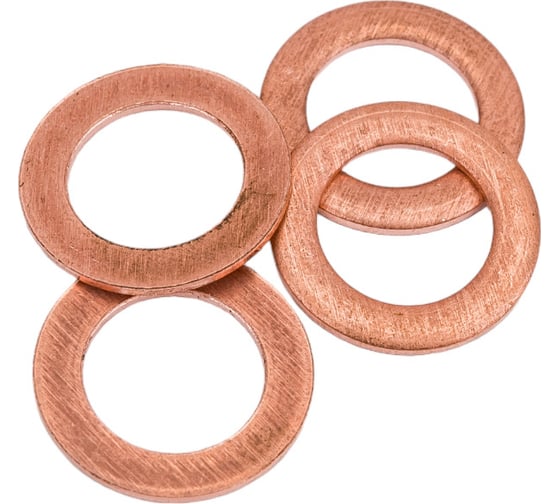 Изображение товара Шайба Insparion медная, класс точности А, 10x16x1.0 мм, 10 шт. ЕВ-00000045