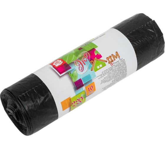 Изображение товара Мешки для мусора Экодом в рулоне (10 шт; 220 л) Концепция Быта 3019