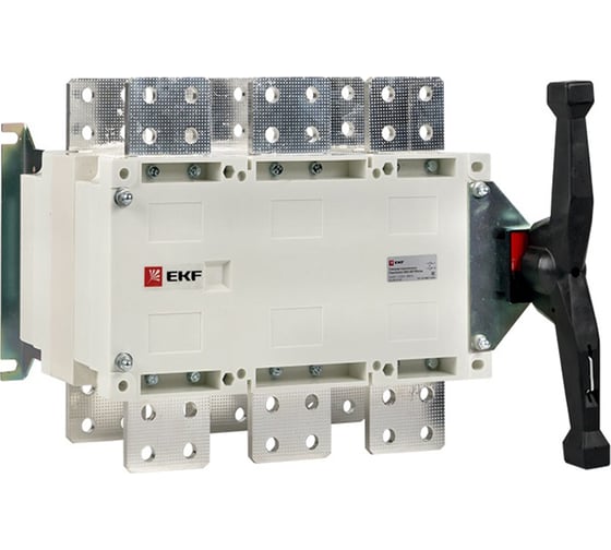 Изображение товара Рубильник-переключатель EKF 1250A 4P c рукояткой управления для прямой установки PowerSwitch PROxima pscs-1250-4