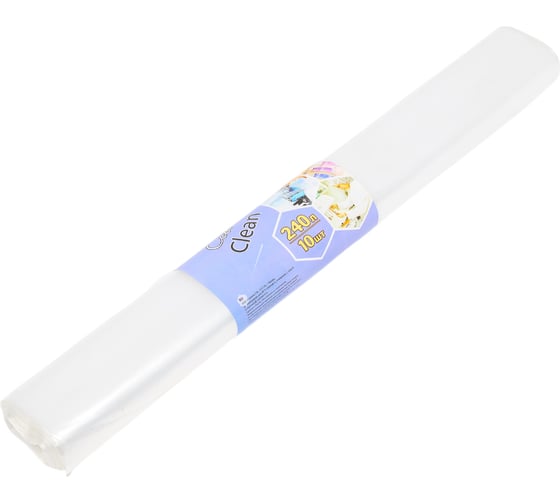 Изображение товара Мешки для мусора Ecoclean прозрачные (10 шт; 240 л; 29 мкм; 88х106 см) Концепция Быта 3415