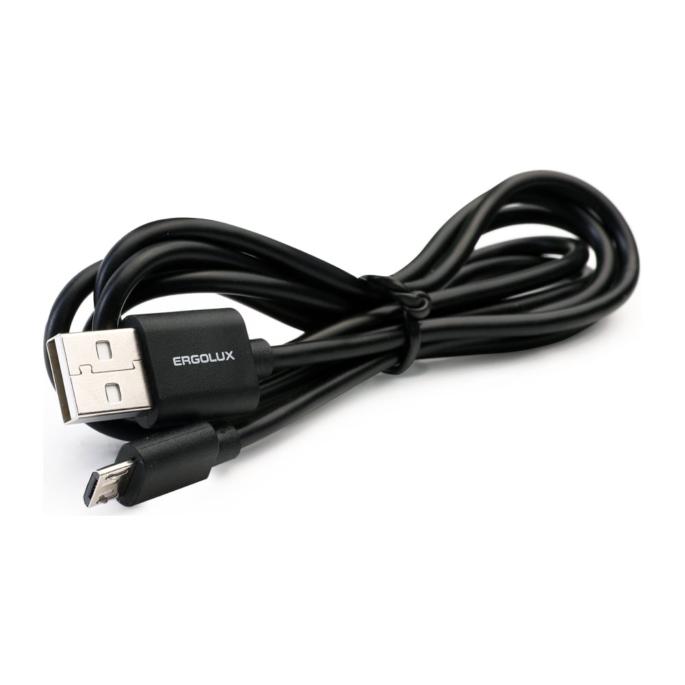 Изображение товара Кабель usb-micro usb Ergolux Elx-cdc01-c02 3а, 1,2м, черный, зарядка+передача данных, коробка 15093