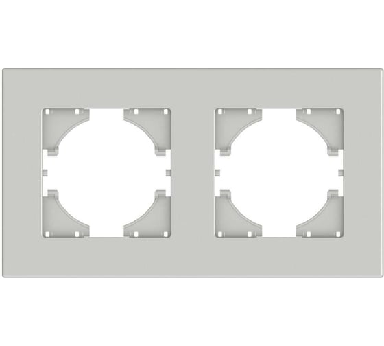Изображение товара Двухместная рамка GUSI ELECTRIC GUSI City цвет жемчуг C1112-028