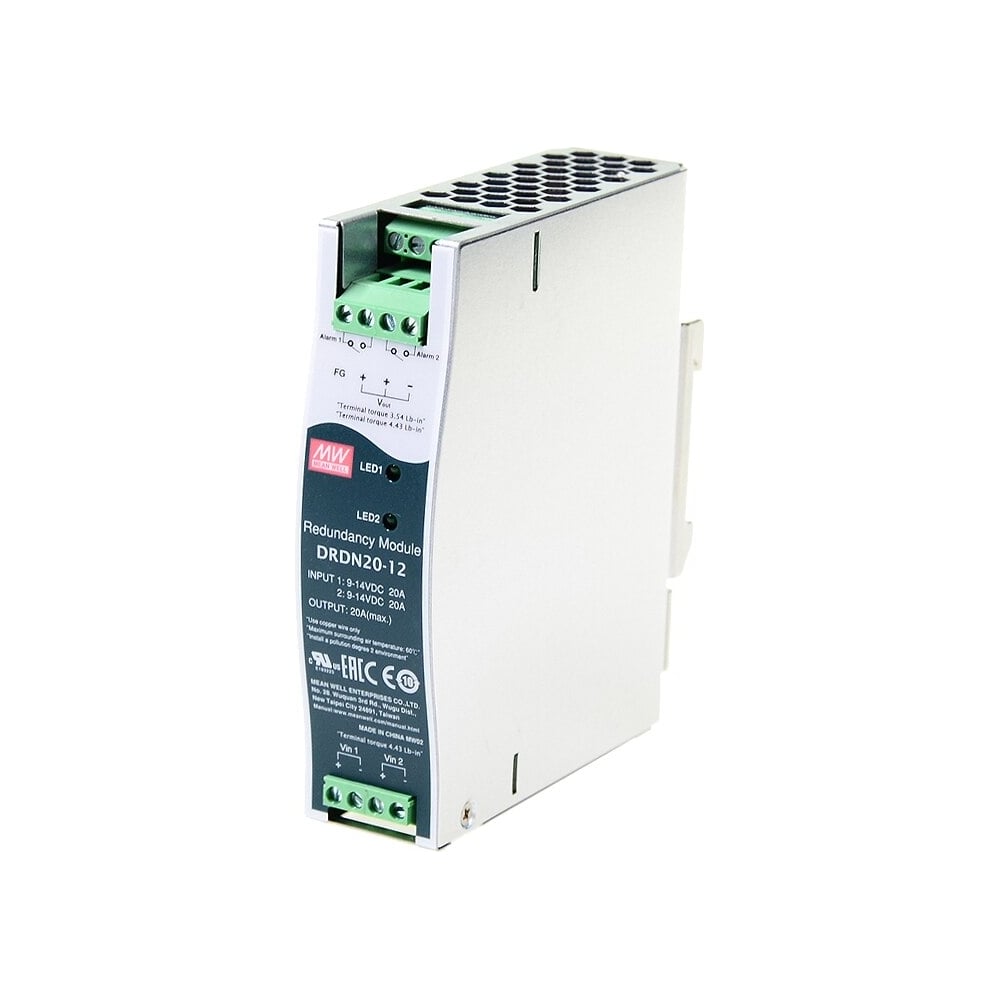 Изображение товара Модуль резервного питания Mean Well DRDN20-12 ETK-159398 - понижающий трансформатор двухфазный с ре
