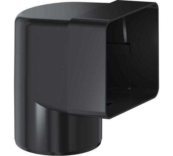 Изображение товара Угловой отвод Fachmann 90 градусов, черный, для парапетных воронок 01.070