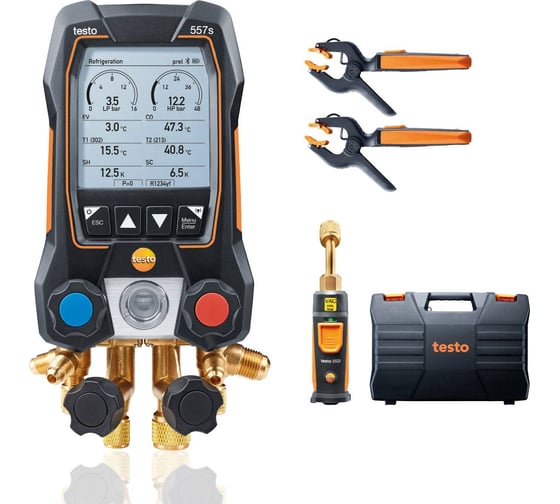 Изображение товара Цифровой манометрический коллектор Testo 557s комплект 1 в кейсе к0000037382