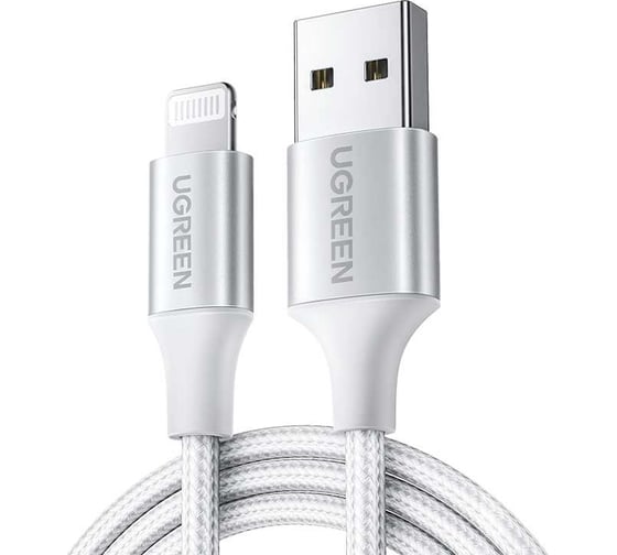 Изображение товара Кабель для зарядки и передачи данных Ugreen USB A 2.0 - Lighting MFI, 1,5 м 60162