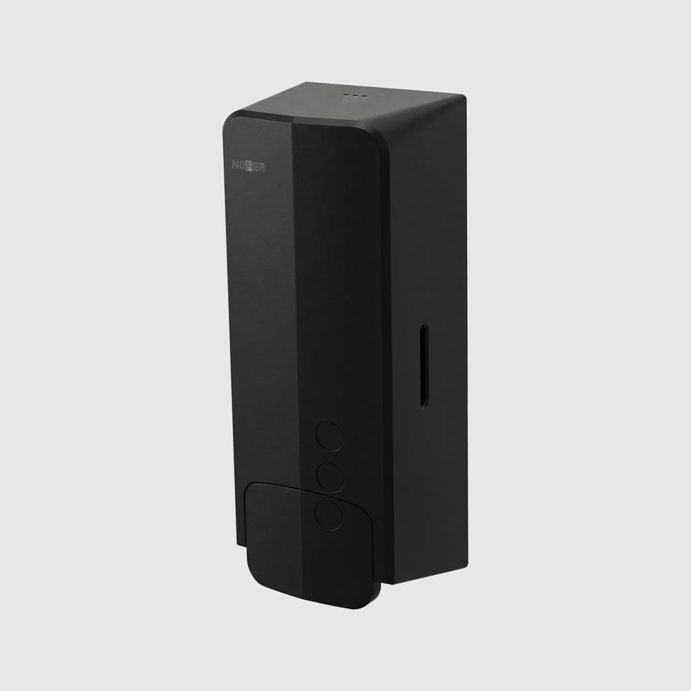 Изображение товара Диспенсер для жидкого мыла Nofer Classic EVO из пластика, черный 03040.N Изображение товара Диспенсер для жидкого мыла Nofer Classic EVO из пластика, черный 03040.N