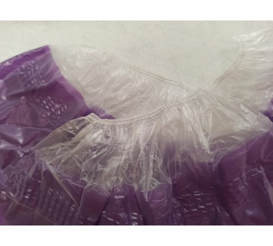 Изображение товара Медицинские бахилы СПб УПП-5 Супер 60 бело-фиолетовые, 50 пар 99928890