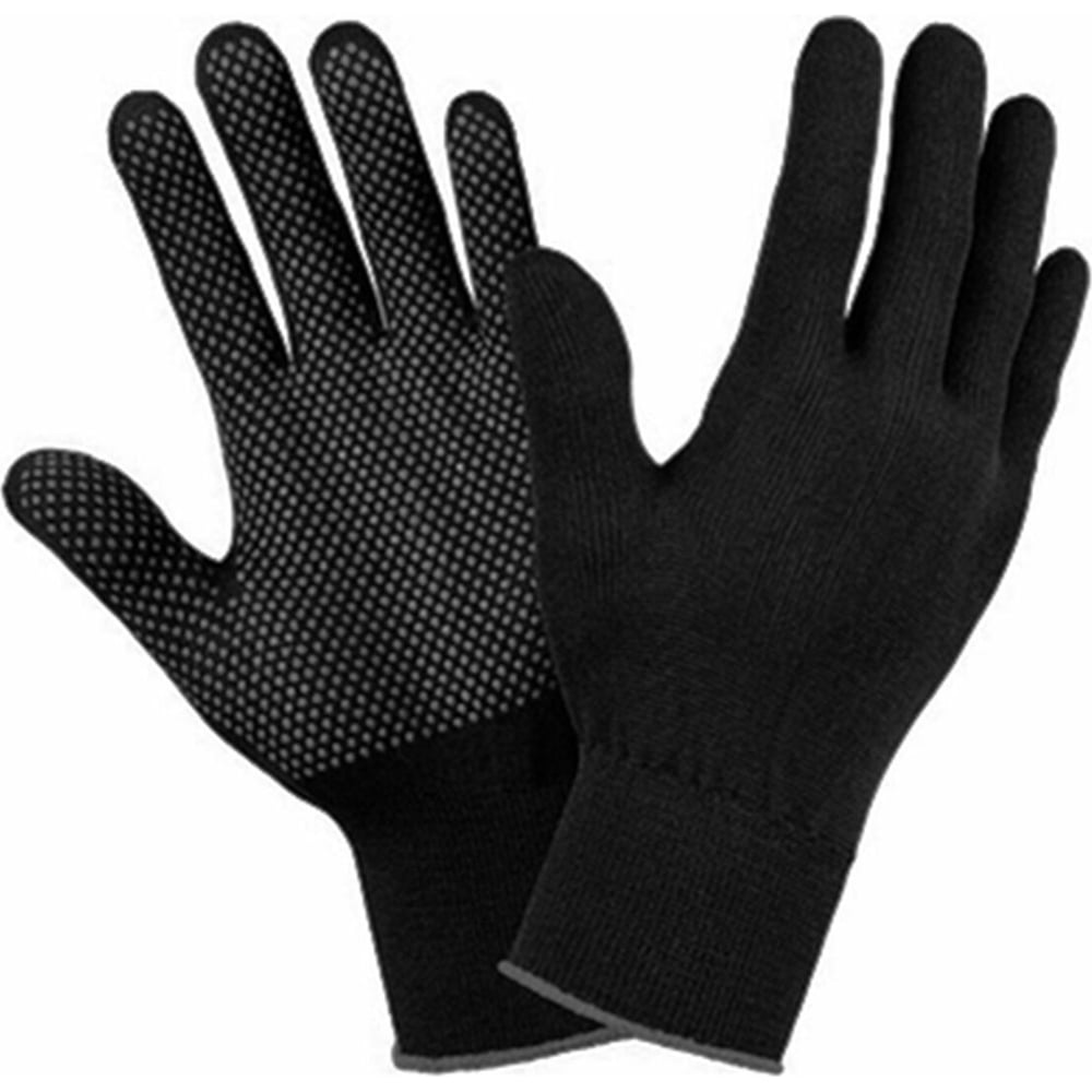 Изображение товара Нейлоновые перчатки с ПВХ-микроточкой LAIMA 15 класс, 100 пар, размер 10