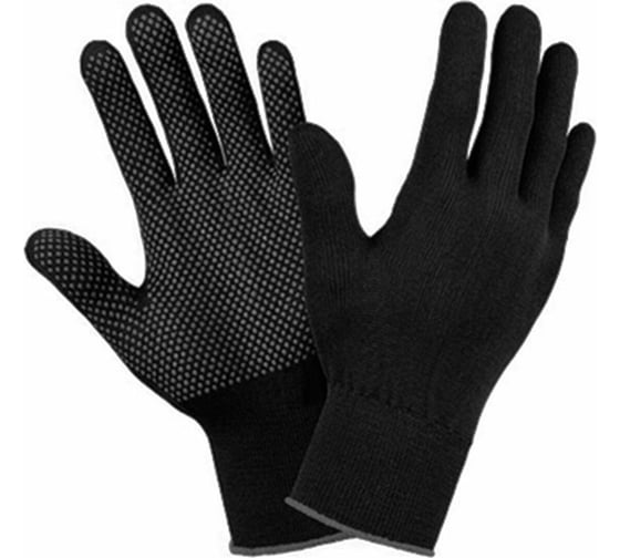 Изображение товара Нейлоновые перчатки с ПВХ-микроточкой LAIMA, 15 класс, 24-26 г, размер 10, 100 Пар 608676