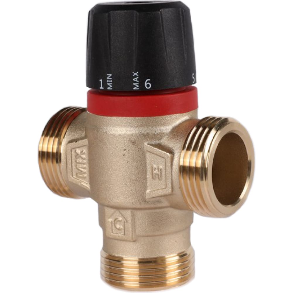 Термостатический смесительный клапан для систем отопления и гвс ROMMER клапан термостатический watts 10017423 am6111c1 смесительный 1 32 50 c