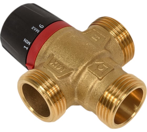 Изображение товара Термостатический смесительный клапан для систем отопления и гвс ROMMER 1" нр 35-60с kv 2,5 (боковое смешивание) RG0092NU9FV197