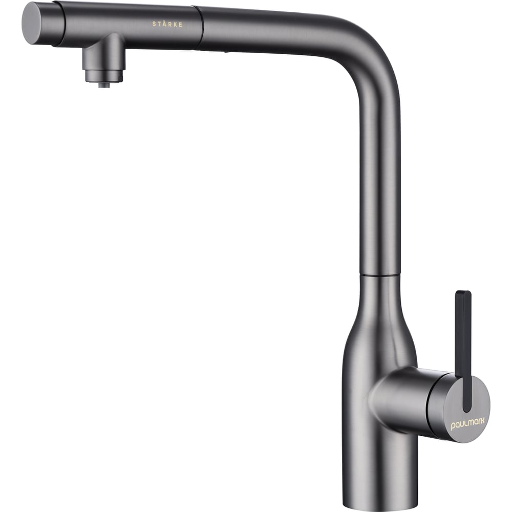 Изображение товара Смеситель для кухни Paulmark VIPER берутта 213 мм однорычажный с выдвижным изливом