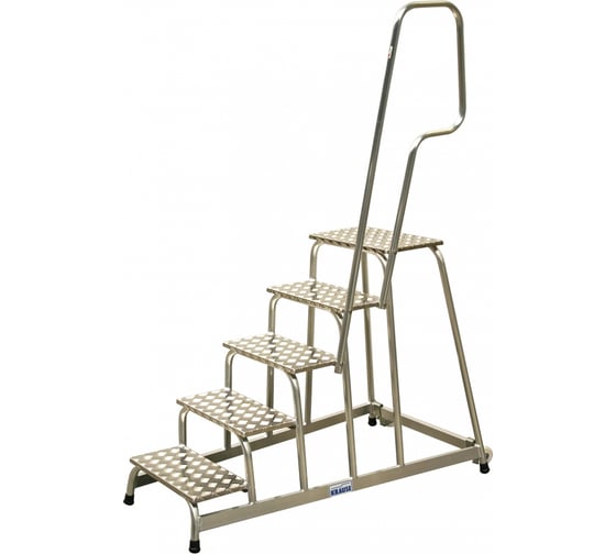 Изображение товара Мобильная алюминиевая монтажная подставка Krause STABILO 5 ступеней 805102