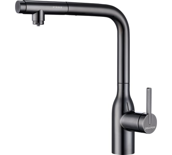 Изображение товара Смеситель для кухни Paulmark Viper, глянцевый черный, Vi213105-GB