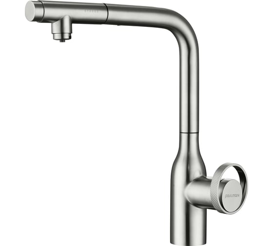 Изображение товара Смеситель для кухни Paulmark URBAN, брашированная сталь,  Ur213104-BS