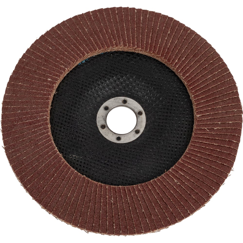Изображение товара Круг лепестковый торцевой 180 мм R80 электрокорунд АТАКА коричневый