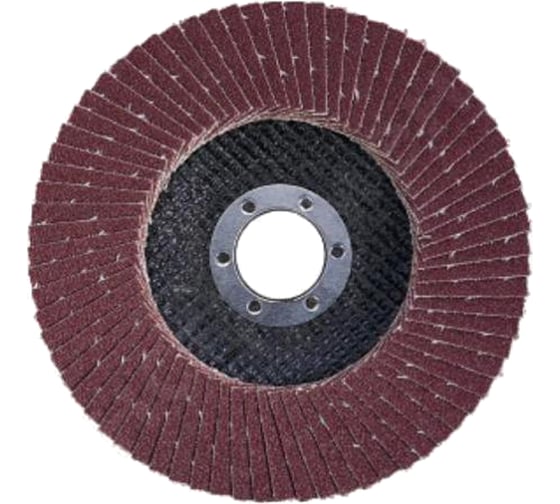 Изображение товара Круг лепестковый торцевой (150 мм; Р100; электрокорунд; коричневый) АТАКА 1109130