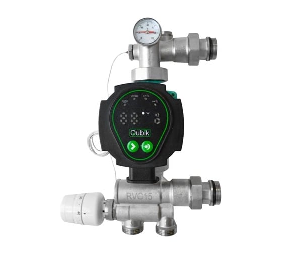 Изображение товара Насосно-смесительный узел для теплого пола Rvc ТП COMPACT КОМПЛЕКТ №1 (0-180 м2) 13356