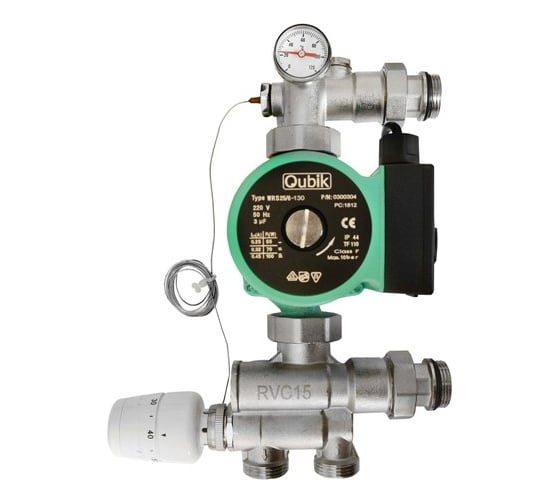 Изображение товара Насосно-смесительный узел для теплого пола Rvc ТП COMPACT КОМПЛЕКТ №3 (90-180 м2) 13358