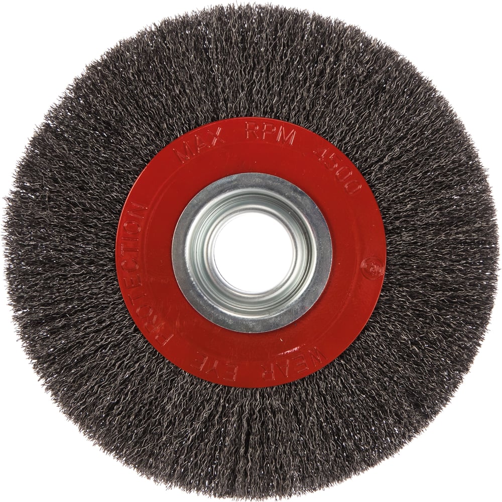 Изображение товара Щетка №035 200 мм гофрированная круглая для точильно-шлифовального станка АТАКА