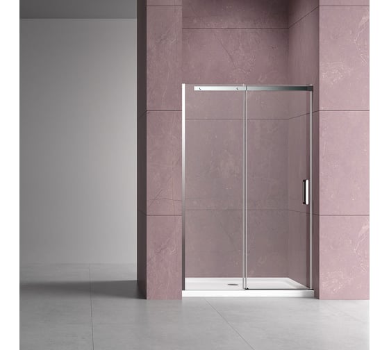Изображение товара Душевая дверь VINCEA dice 1200, хром, стекло прозрачное VDS-4D120CL