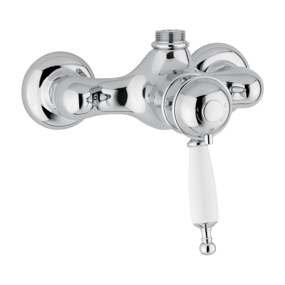 Изображение товара Мigliore Oxford термостатический смеситель для душевой колонны белый хром