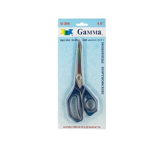 Изображение товара Портновские ножницы Gamma G-306 в блистере, 240 мм 12822 681160