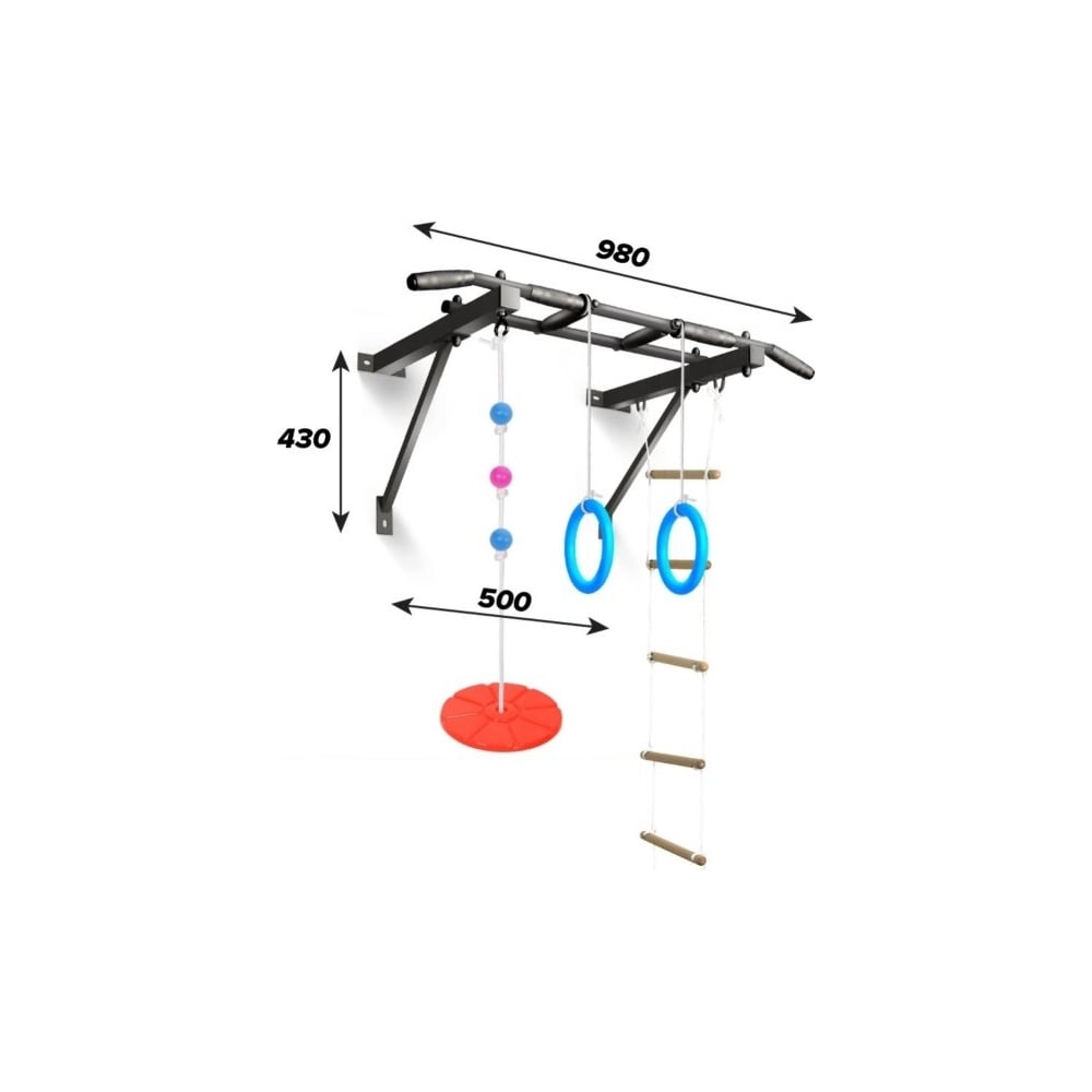 Изображение товара Турник Оптимист Absolute Champion настенный, металлический, грузоподъемность 200 кг