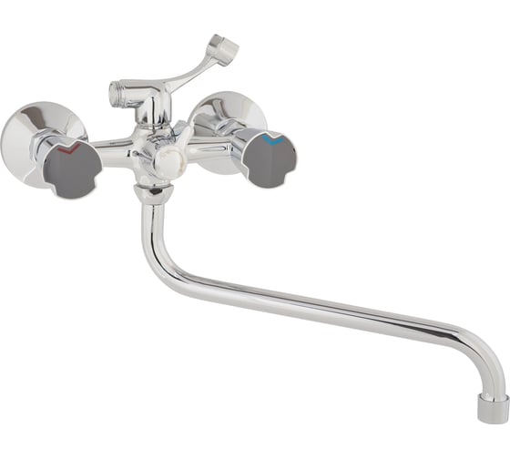 Изображение товара Смеситель для ванны ARCO DA VELLA маховик металл, дивертор к/б в теле, излив 30 см А2544 13501