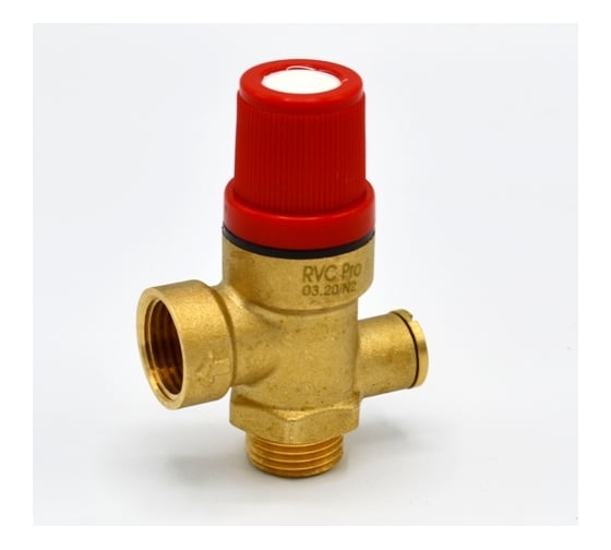 Изображение товара Предохранительный клапан Rvc 1/2 гш 3 Bar с выходом под манометр 11964