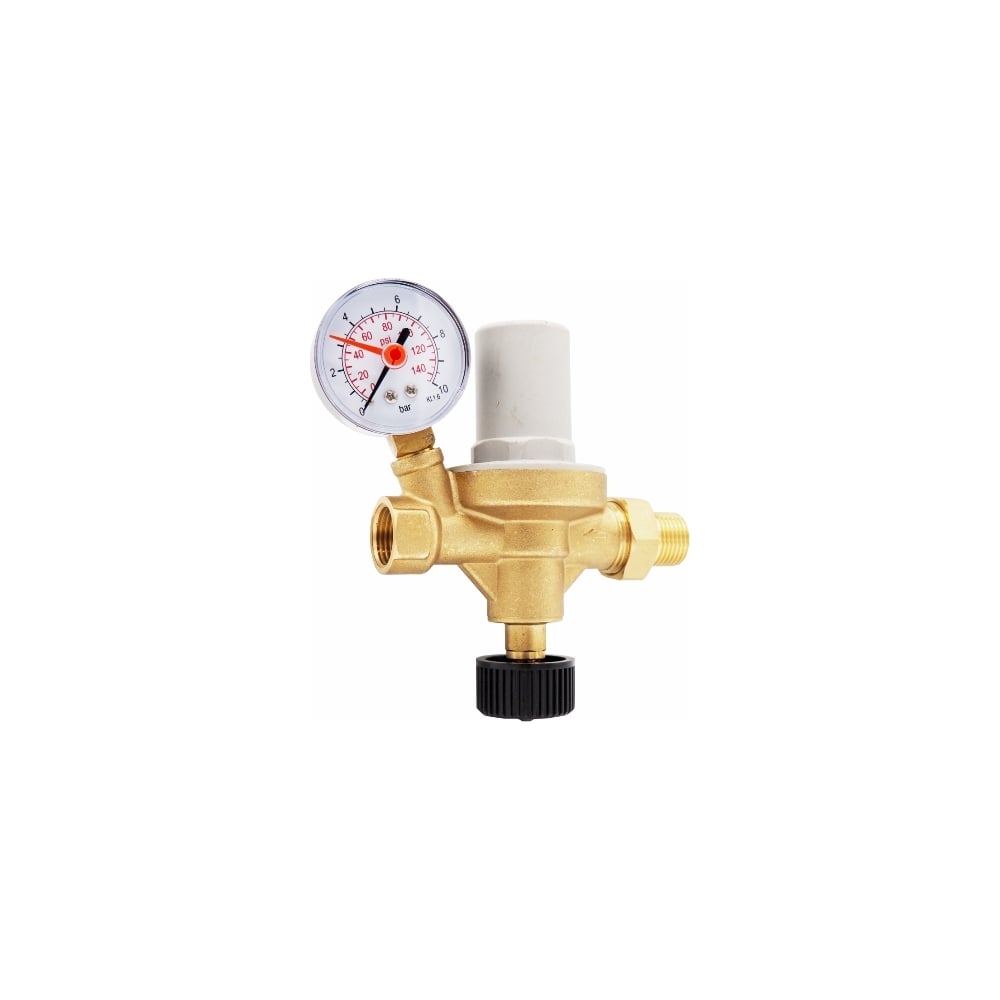 Изображение товара Подпиточный клапан Rvc 1/2 гш с манометром, настройка 0-6 Бар