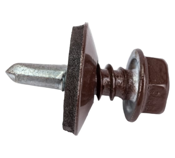 Изображение товара Кровельный саморез Качественный крепеж коричневый 5,5х19 160 шт 0500123 КЧ