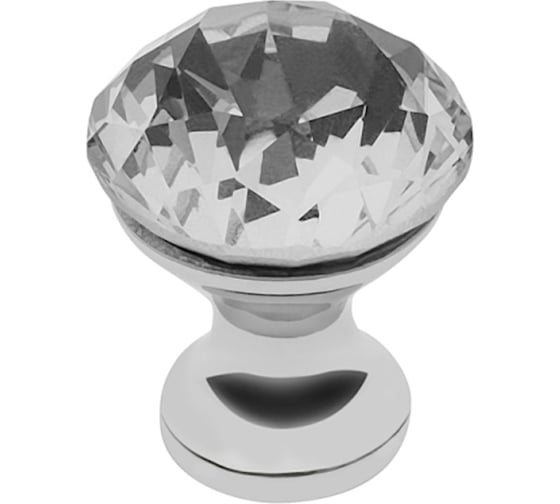 Изображение товара Ручка-кнопка GTV с кристаллом, хром GZ-CRPB25-01